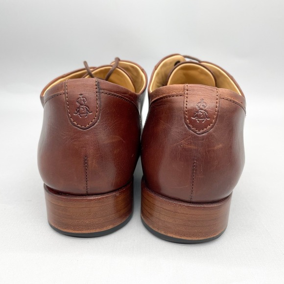The Office of Angela Scott Womens 40/ 9 Mr. Evans Oxford Shoes Walnut Leather - Picture 5 of 12